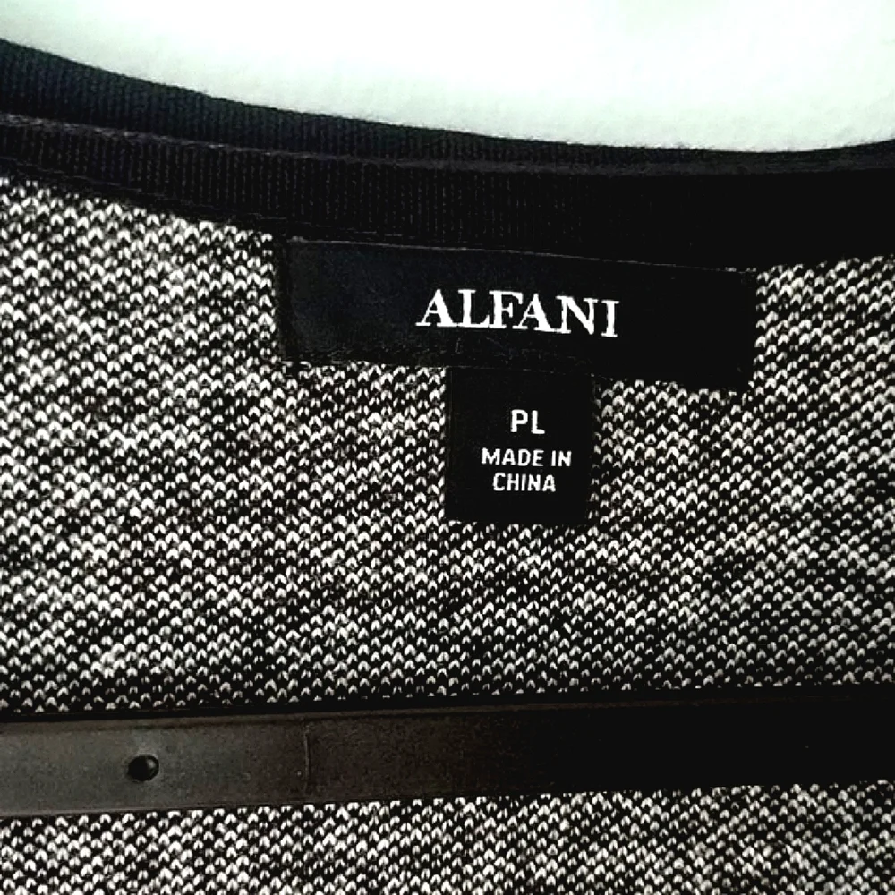 Alfani Open New Earth Deep Black Cardigan